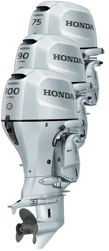 Honda BF75, BF90, BF100 Outboard Engines | 75 90 100hp 4 Stroke Motor ...